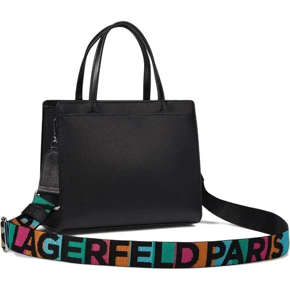 Lightweight Maybelle Satchel in Black/Fire Multi - Essential for Spring Wardrobe